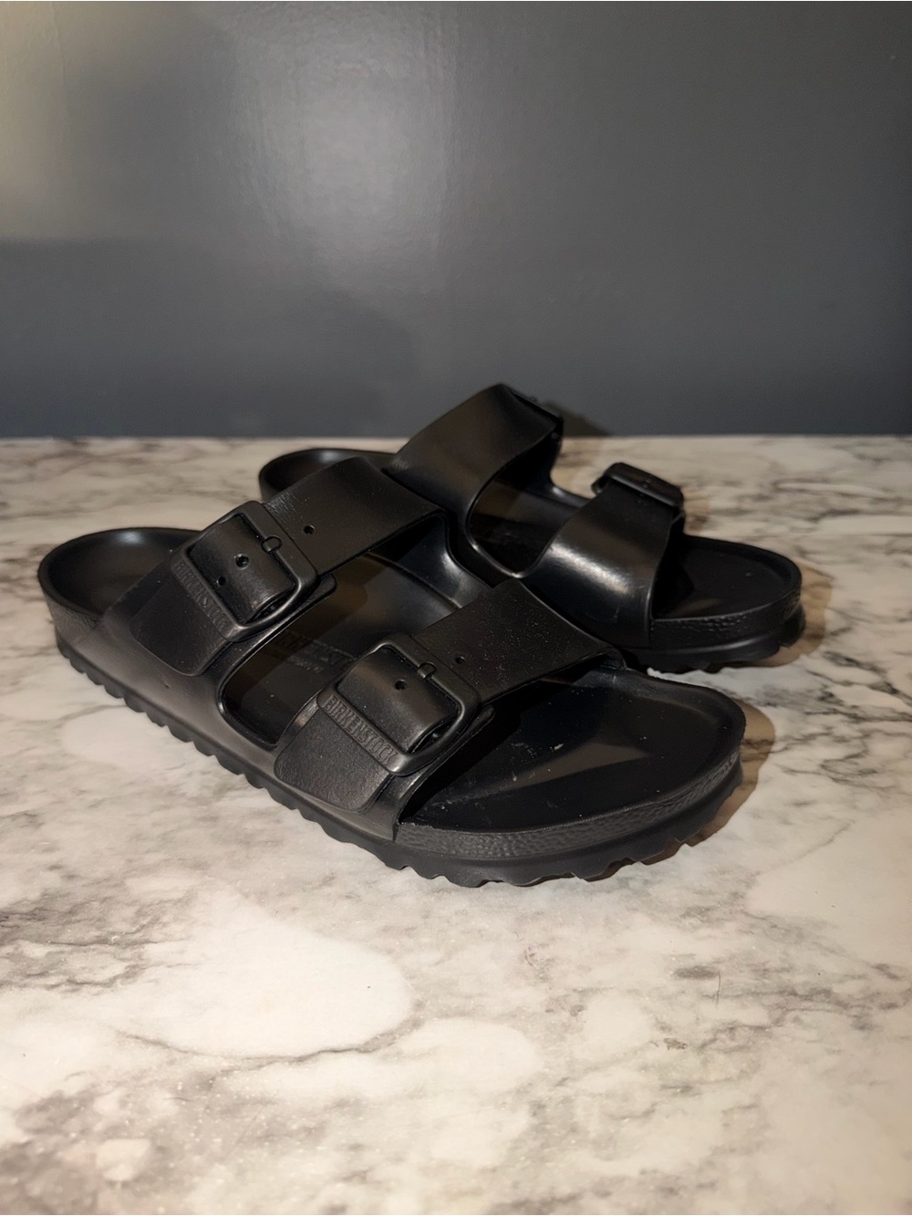 Birkenstock rubber sandals